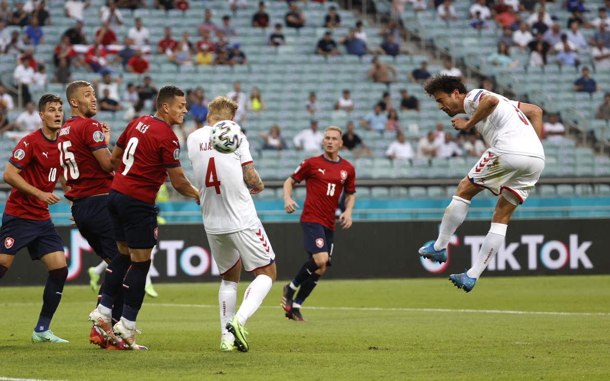 Chiến thắng CH Séc giúp Đan Mạch đi tiếp vào vòng bán kết gặp tuyển Anh